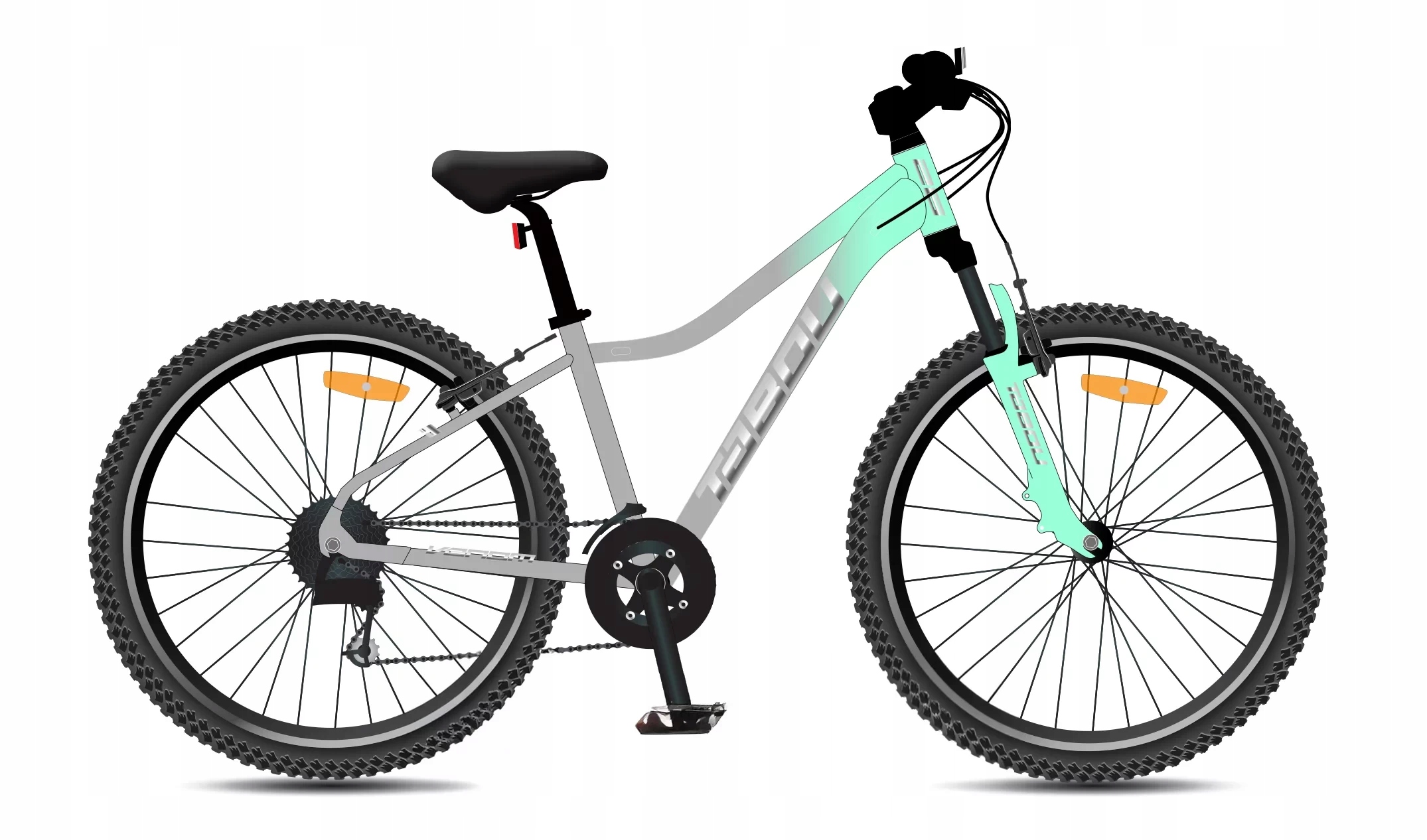 Rower młodzieżowy Tabou Venom 1 W 13" Koło 26 Mint Grey