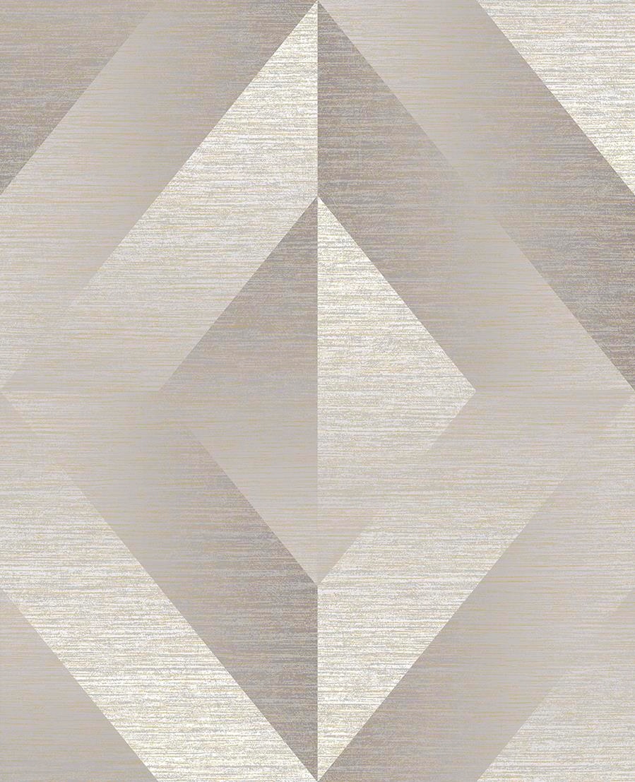 Geometrická Tapeta Na Flizelině, 3D Vzory, Béžová