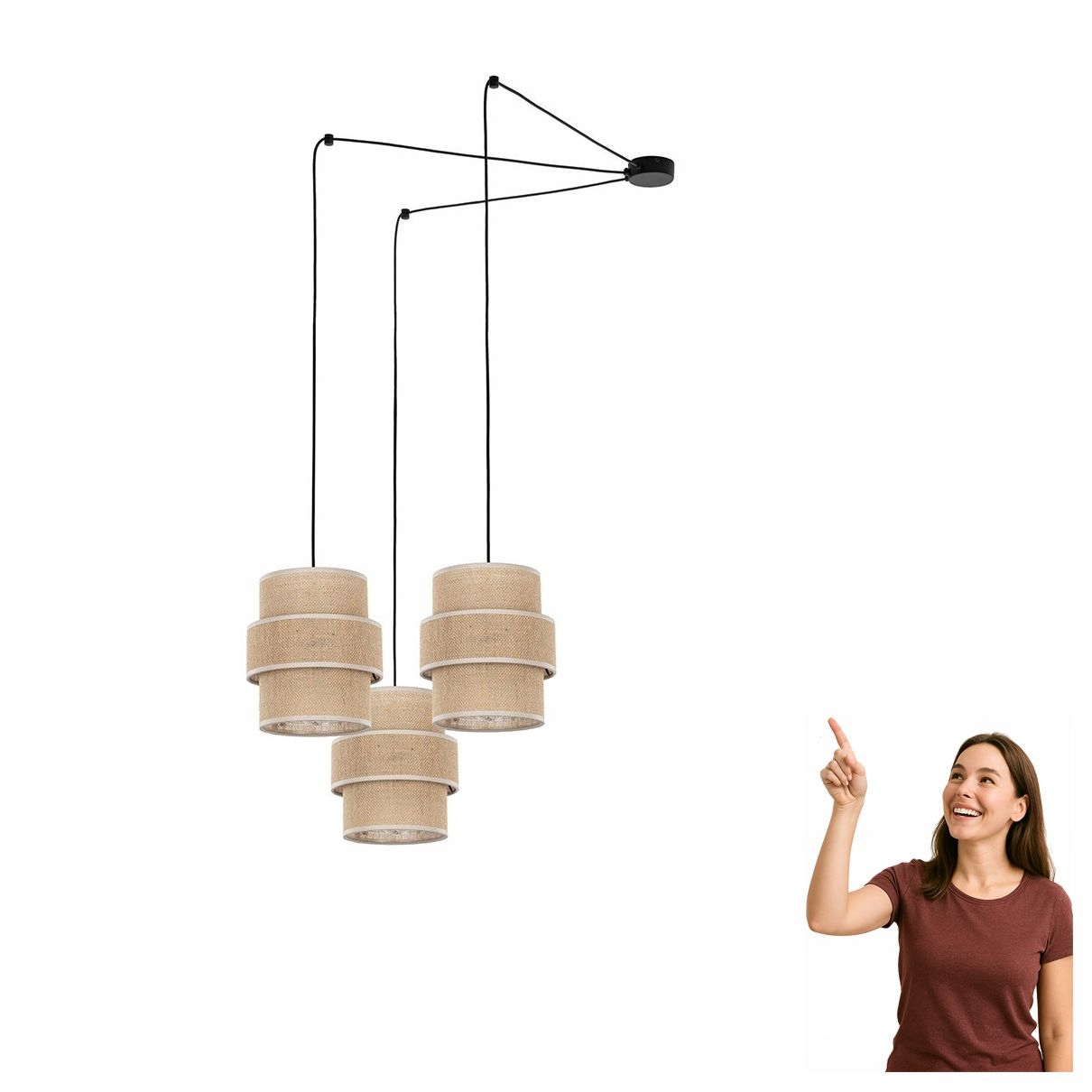 Závesná lampa Calisto Juta 5403 Tk Lighting