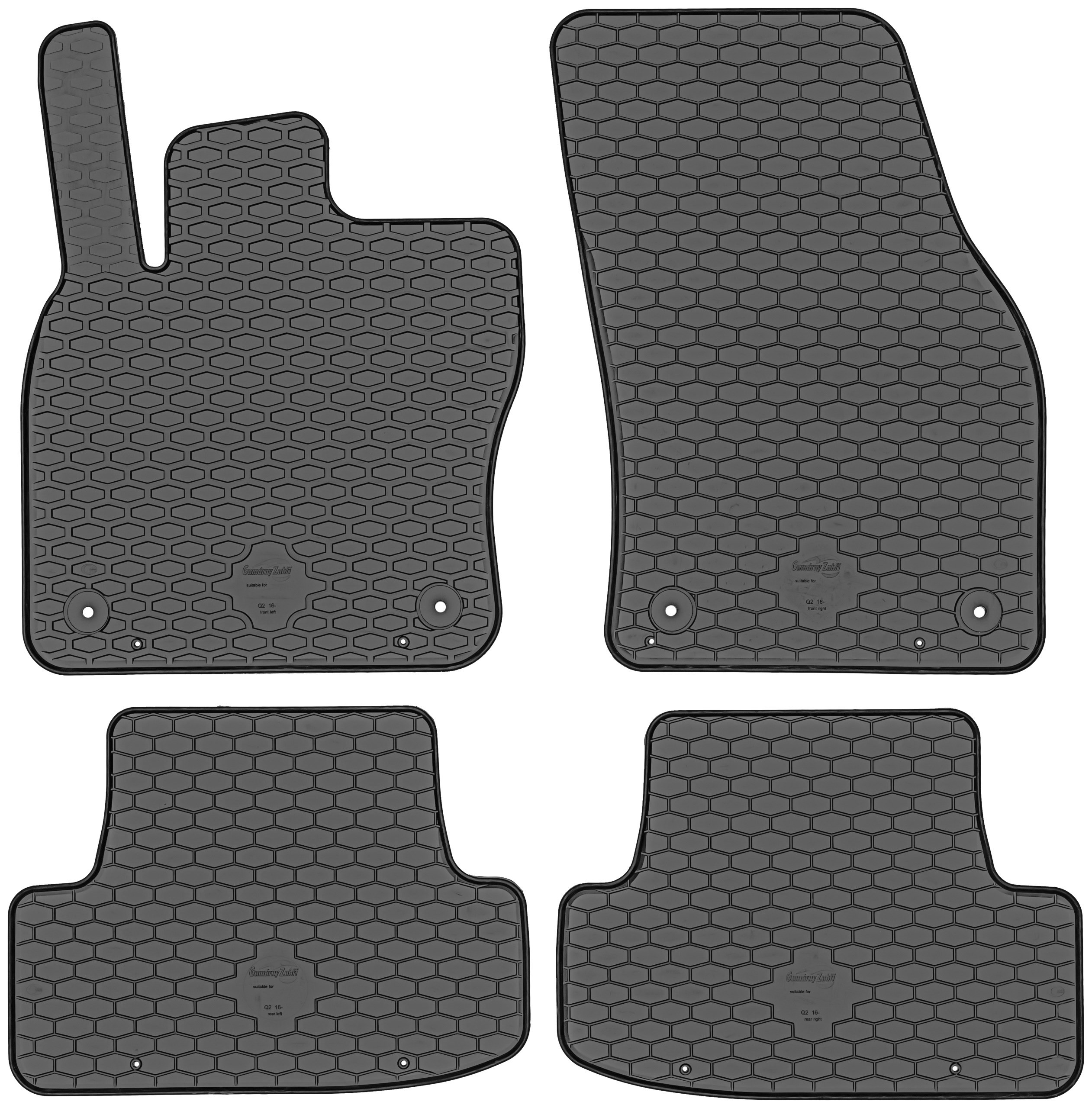 Коврики Домой резиновые 221344 4 el.