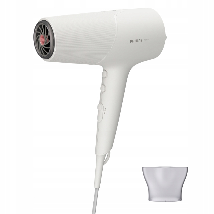 Suszarka do włosów z podwójną jonizacją biała 2100W Philips BHD501/00