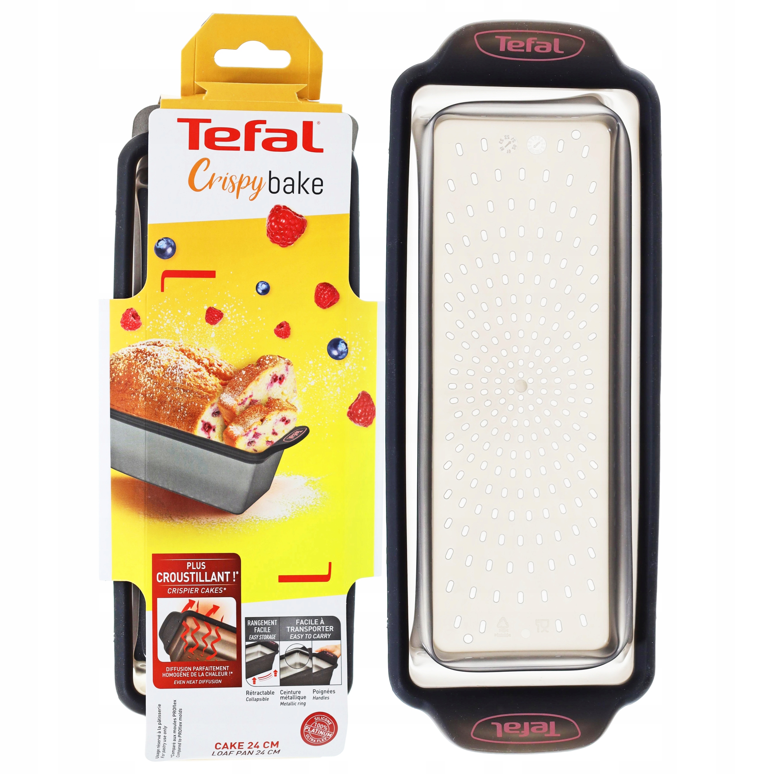 Skladacia silikónová forma Tefal Crispybake 24 cm