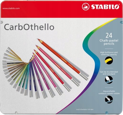 Stabilo CarbOthello kredki metalowe etui 24 szt.