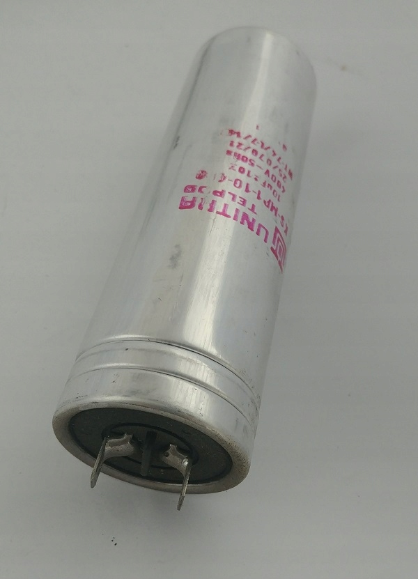 KONDENSATOR UNITRA TELPOD KS-MP1-10-400 Producent UNITRA