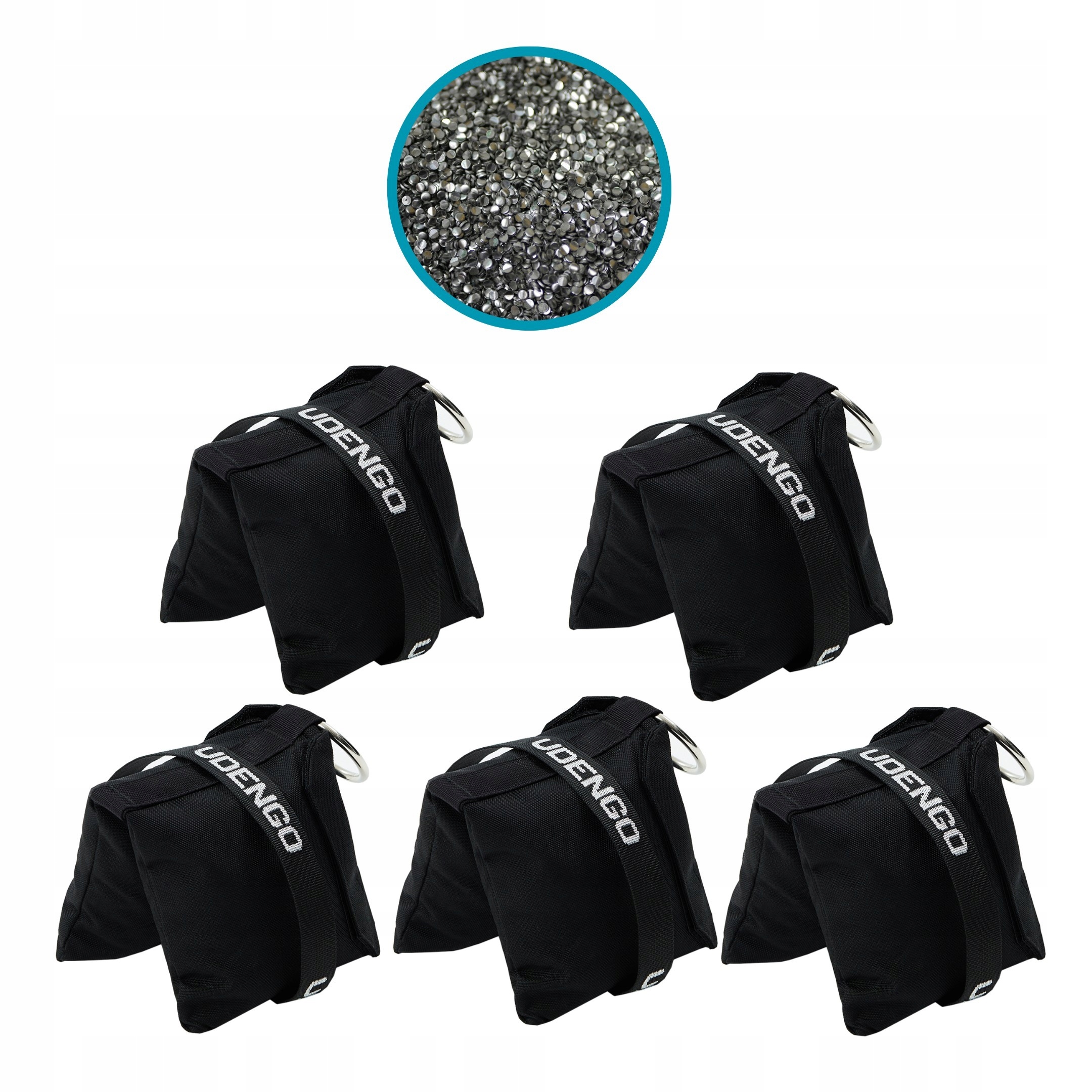 5 x Shot Bag s nerezovou ocelí 5,5 kg balastní vak