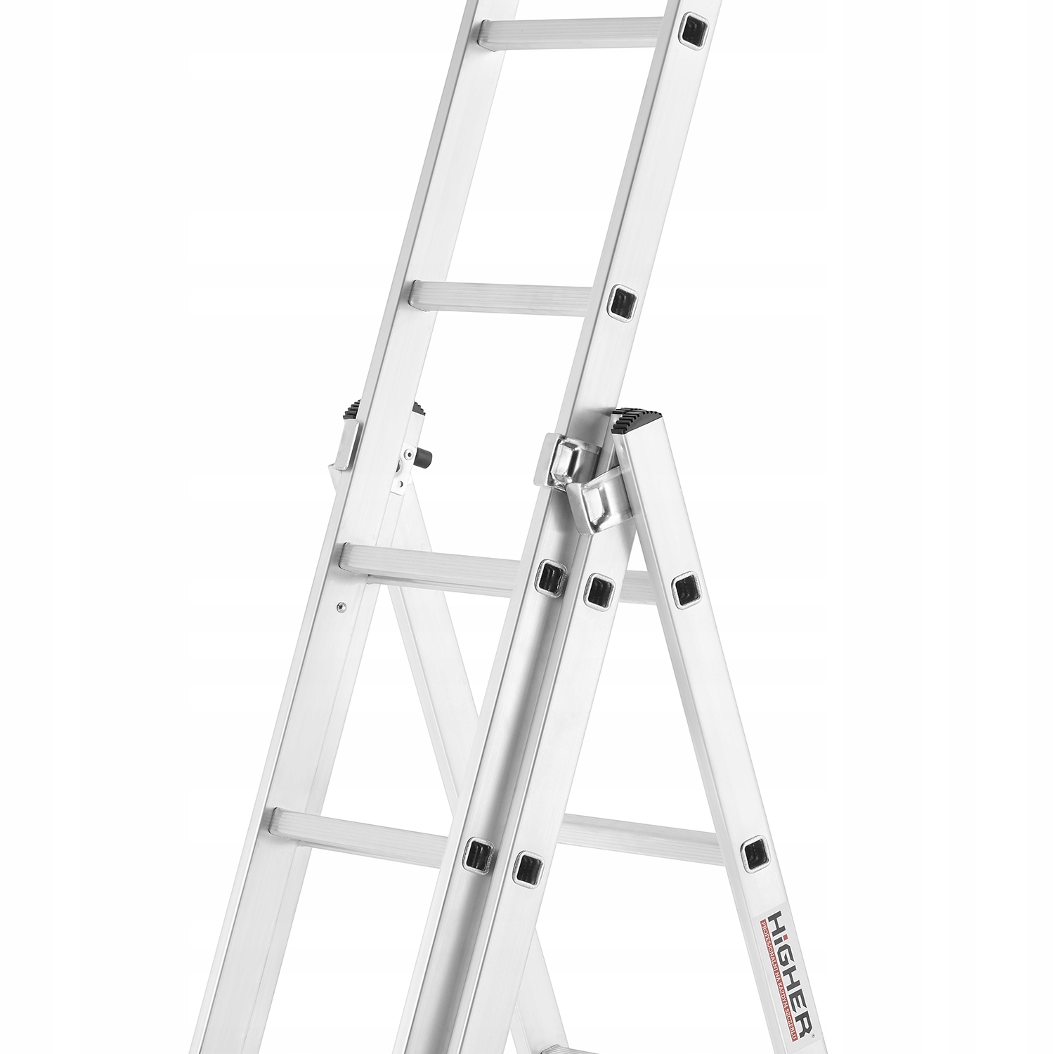 Drabina aluminiowa wielofunkcyjna 3x9 HIGHER na schody BASIC + GRATIS Liczba szczebli 9