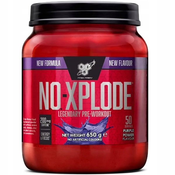 Bsn NO-Xplode předtréninková pumpa pumpa energie 650 g purpurová energie