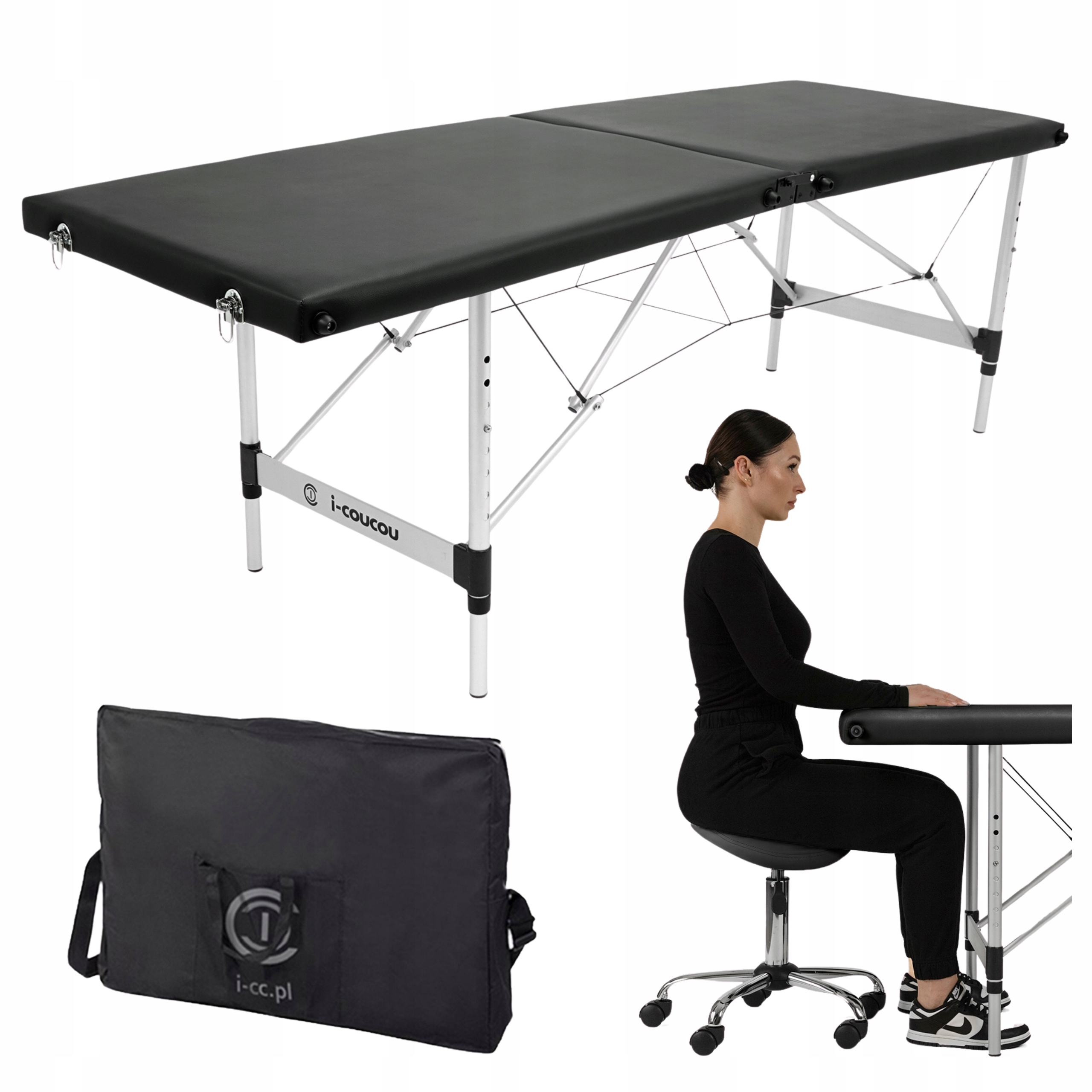 Кровать Красоты Ресниц Складной Портативный Мобильный Алюминиевый Массажный Стол