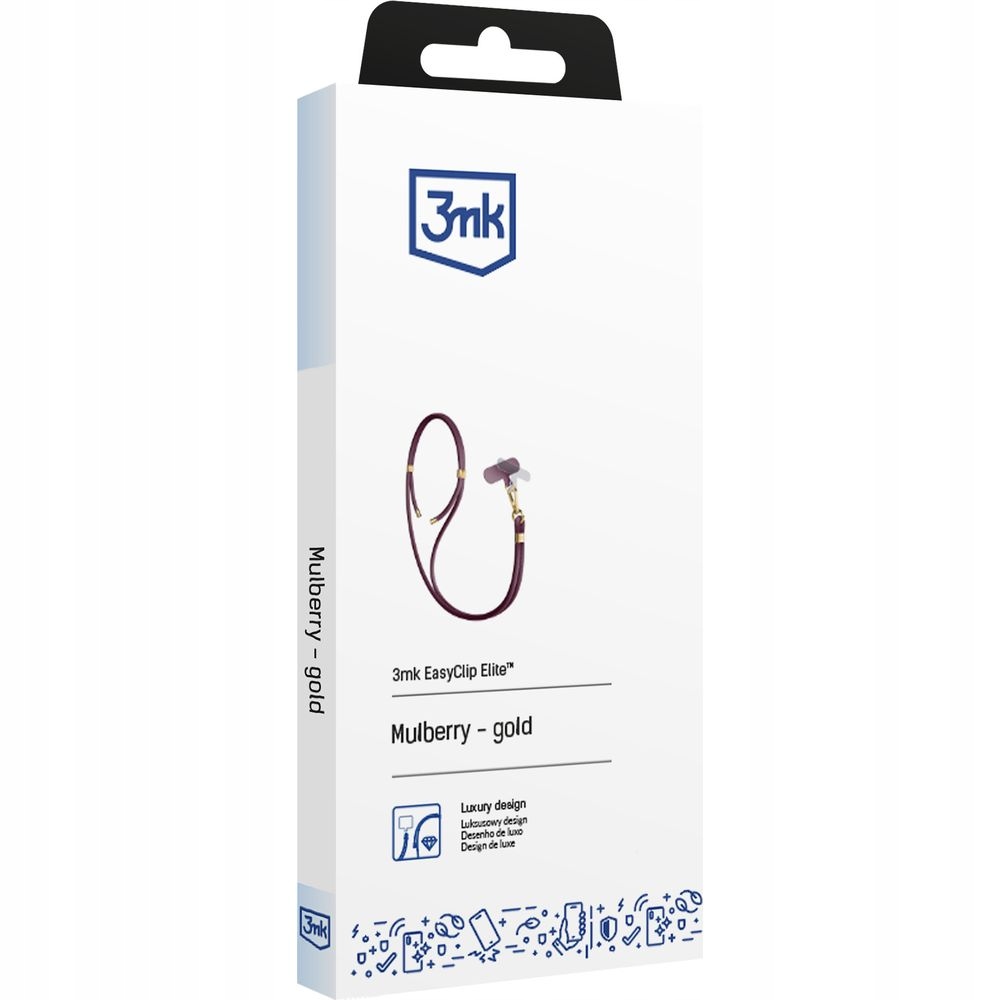 Smycz do telefonu nylon różowy