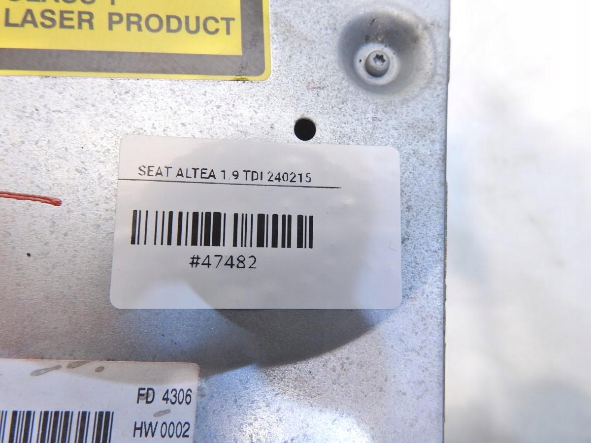 RADIO CD SEAT ALTEA 5P1035186B 7646632366 Producent części SEAT OE