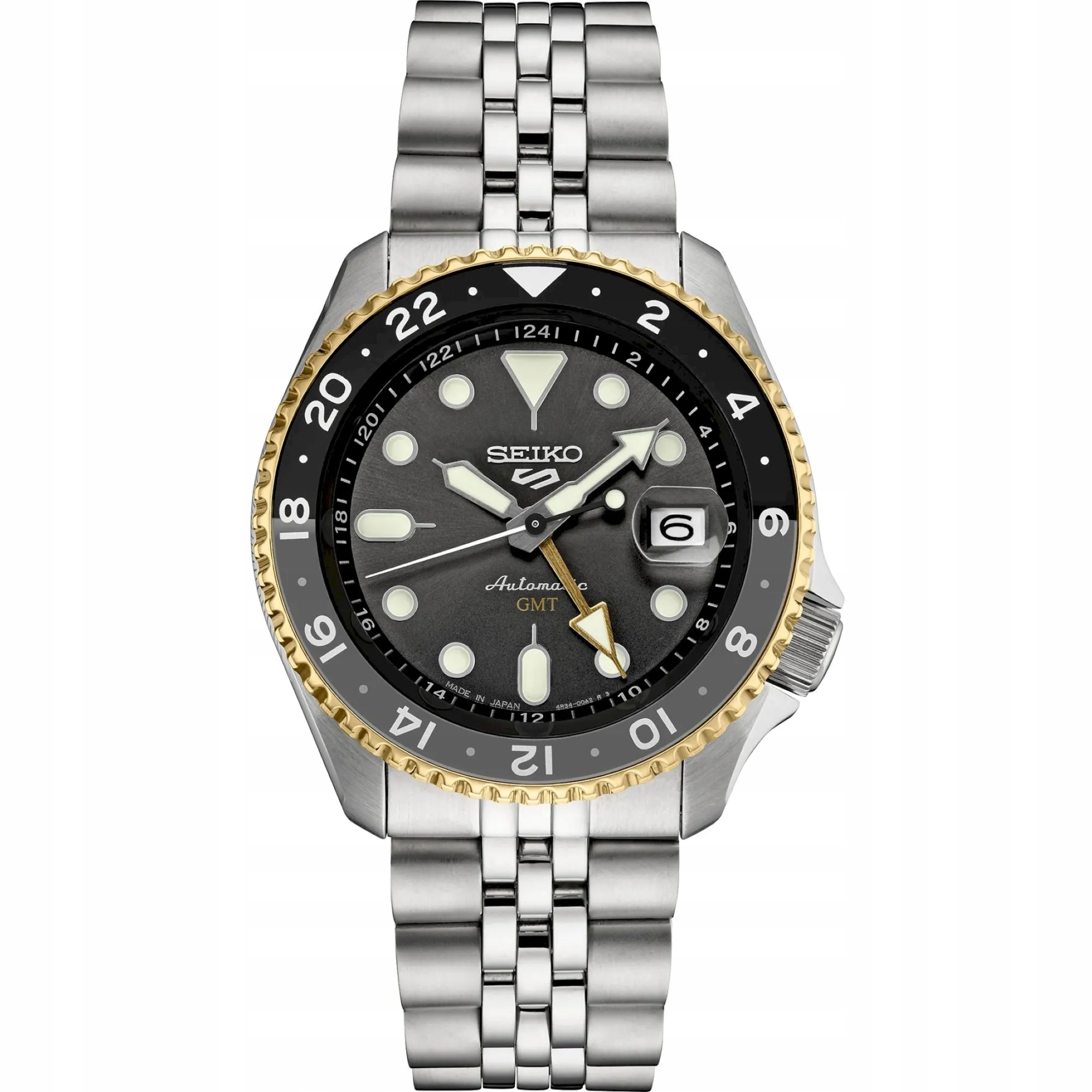 Seiko SSK021K1 5 Sports Gmt pánské automatické hodinky elegantní s černým