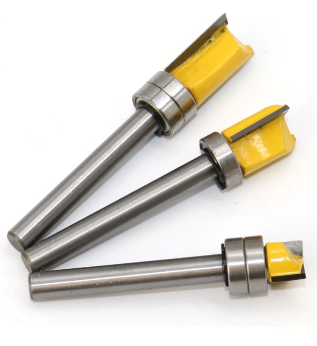 Frez prosty z łożyskiem 12x7 Trzpień 6mm 3-ostrza Kod producenta Frez prosty z łożyskiem 12x7 Trzpień