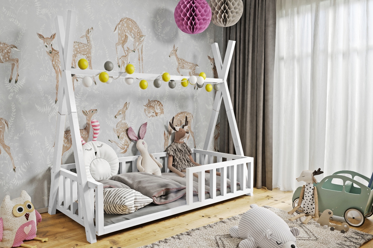 Łóżko dziecięce tipi 160x80 Typ łóżko pojedyncze