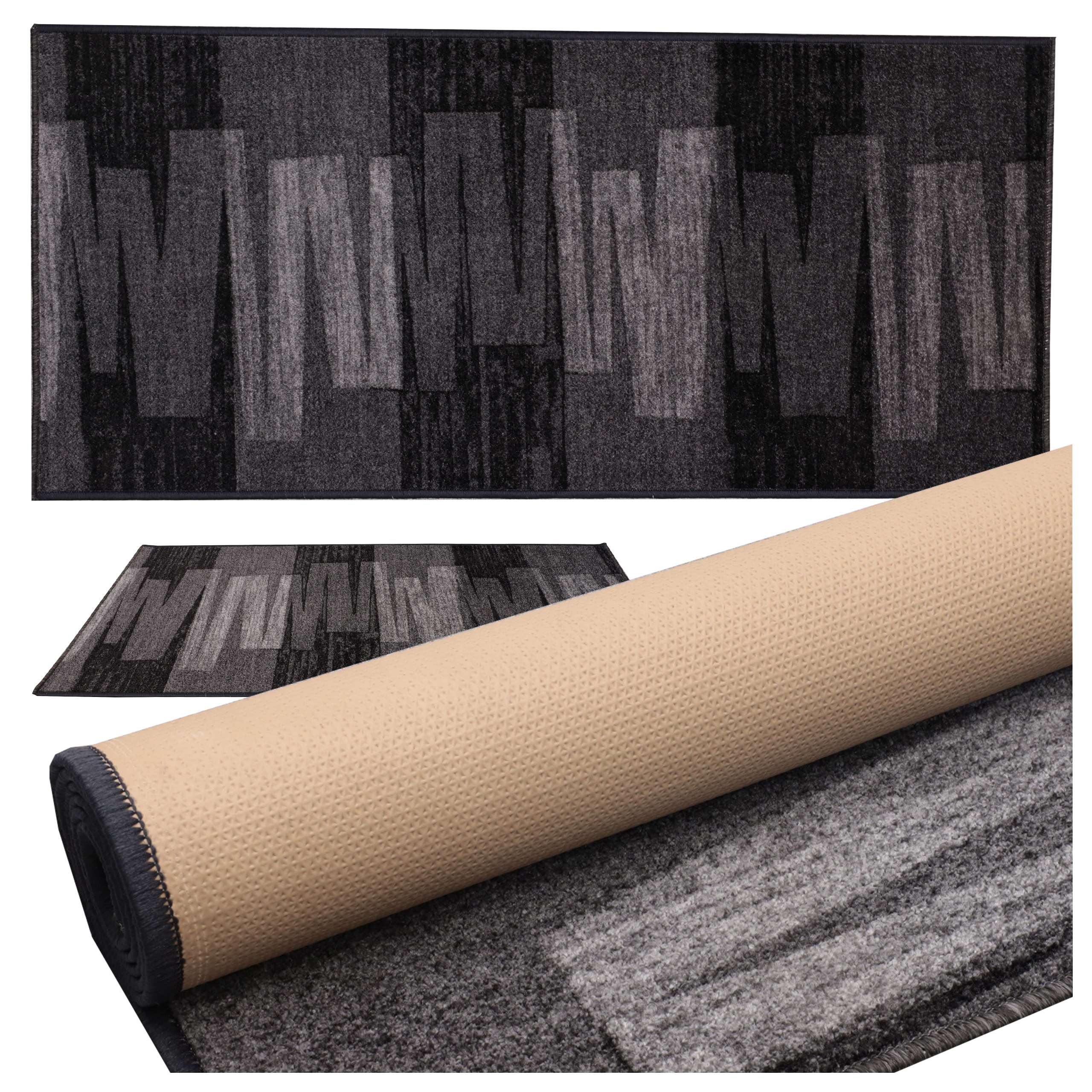 Koberec Běhoun Koberec Velurový Měkký Protiskluzový Spodek Na Gelu Velur 67X300 CM