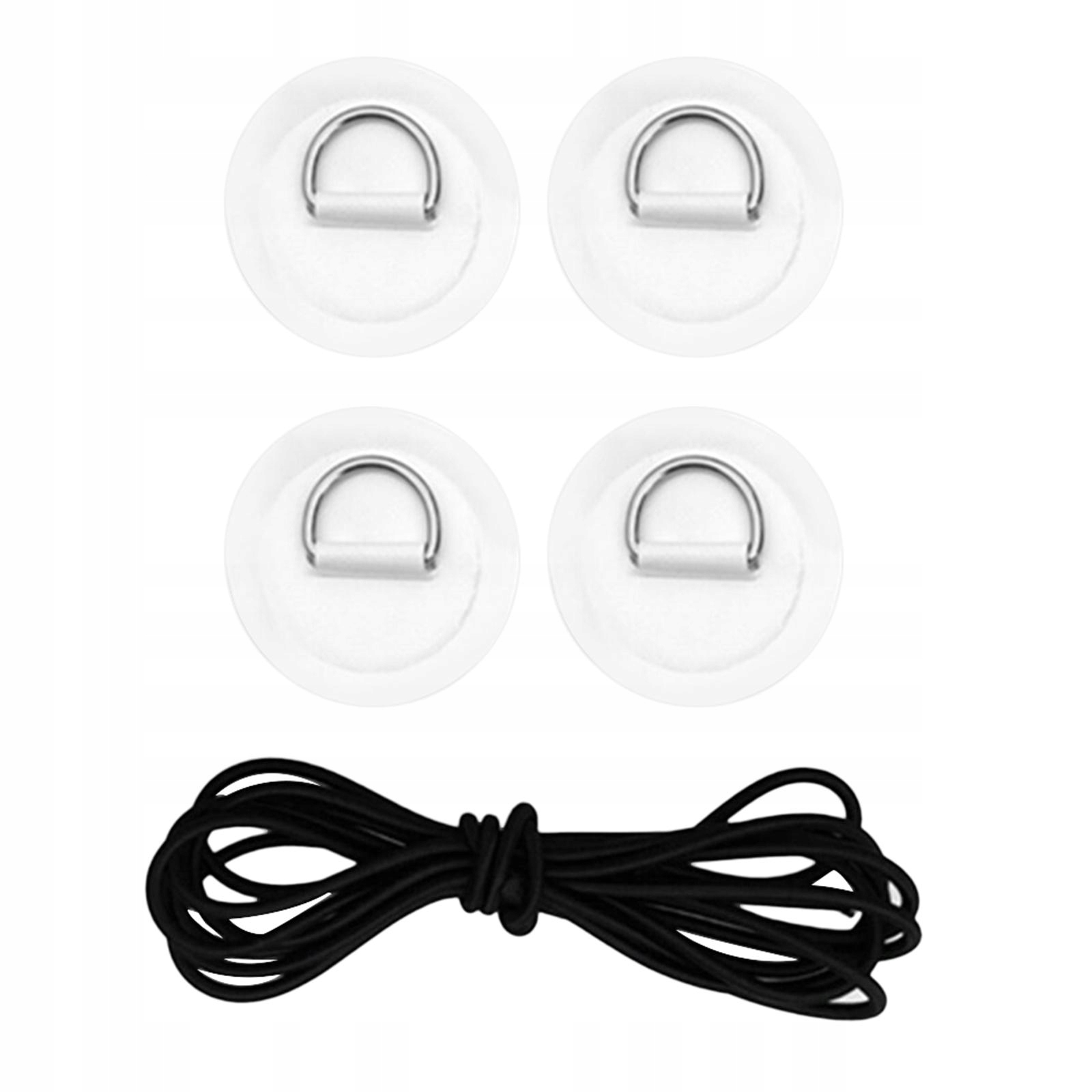 Paddleboard Deck Rigging Kit Heavy Duty 4Pcs D Pad Patch White