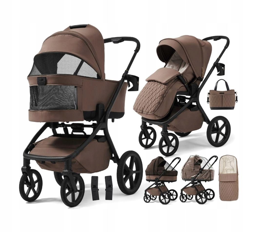 Wózek Dziecięcy 2W1 Spacerówka Przód-tył Do 22 Kg Future Design Inspiro
