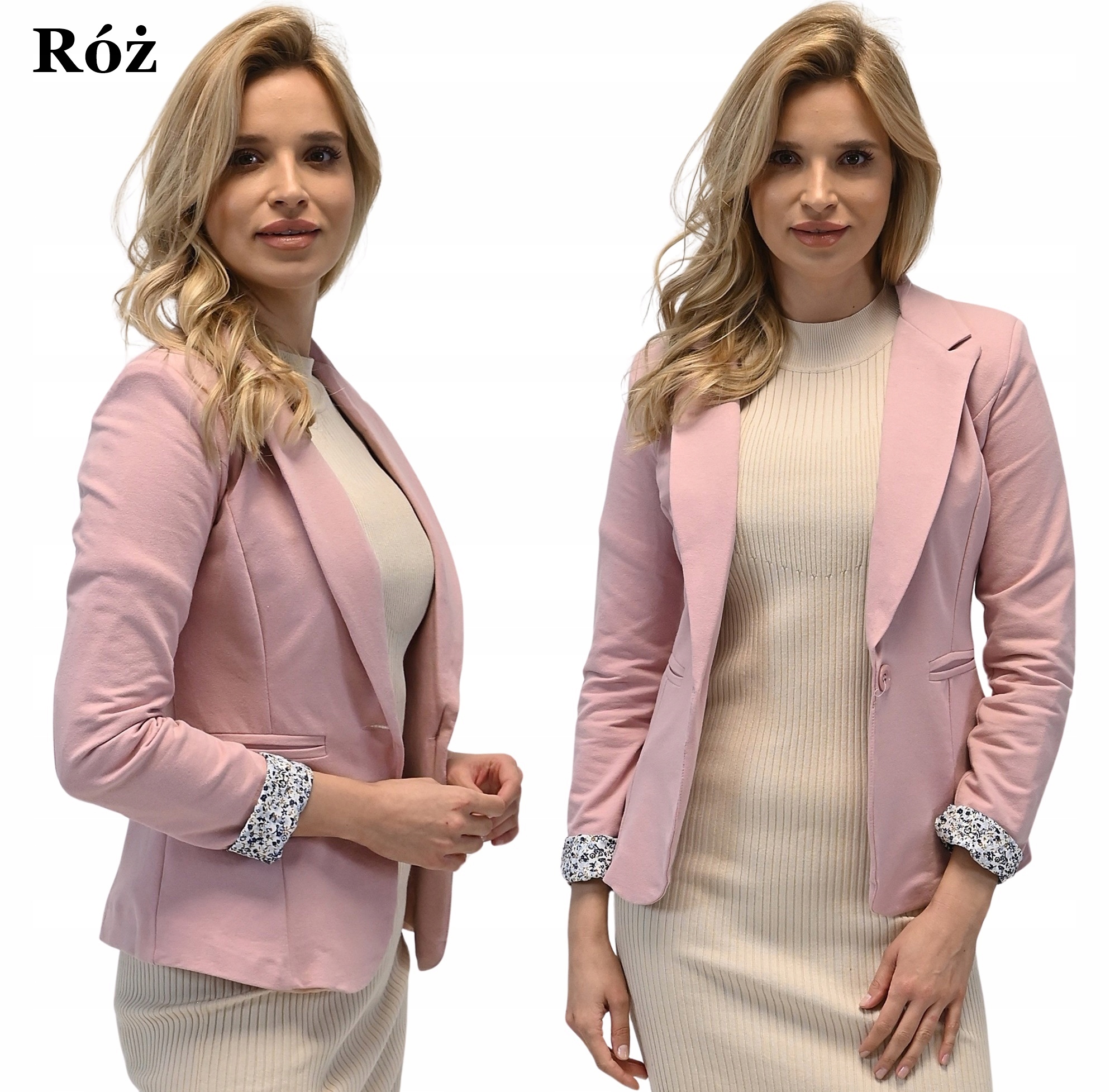 WŁOSKI new ŻAKIET MARYNARKA BOYFRIEND MANKIETY 36 Kod producenta 80172