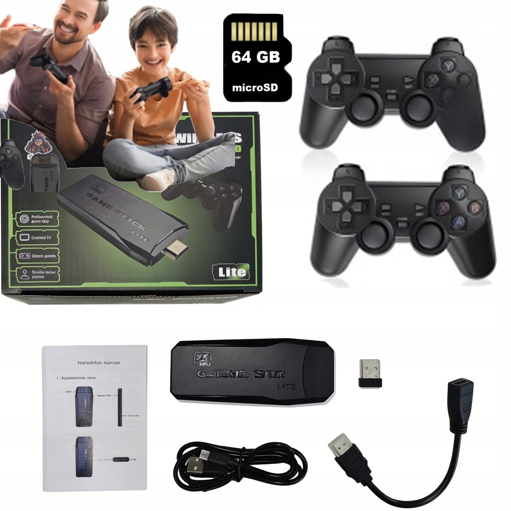 Gra Konsola Retro Hdmi Game Box Emulator 20 000 Gier Tv Telewizyjna 2 Pady