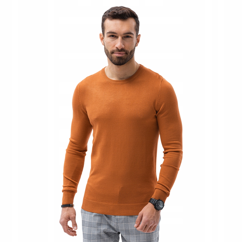 

Sweter męski bawełniany E177 camel M