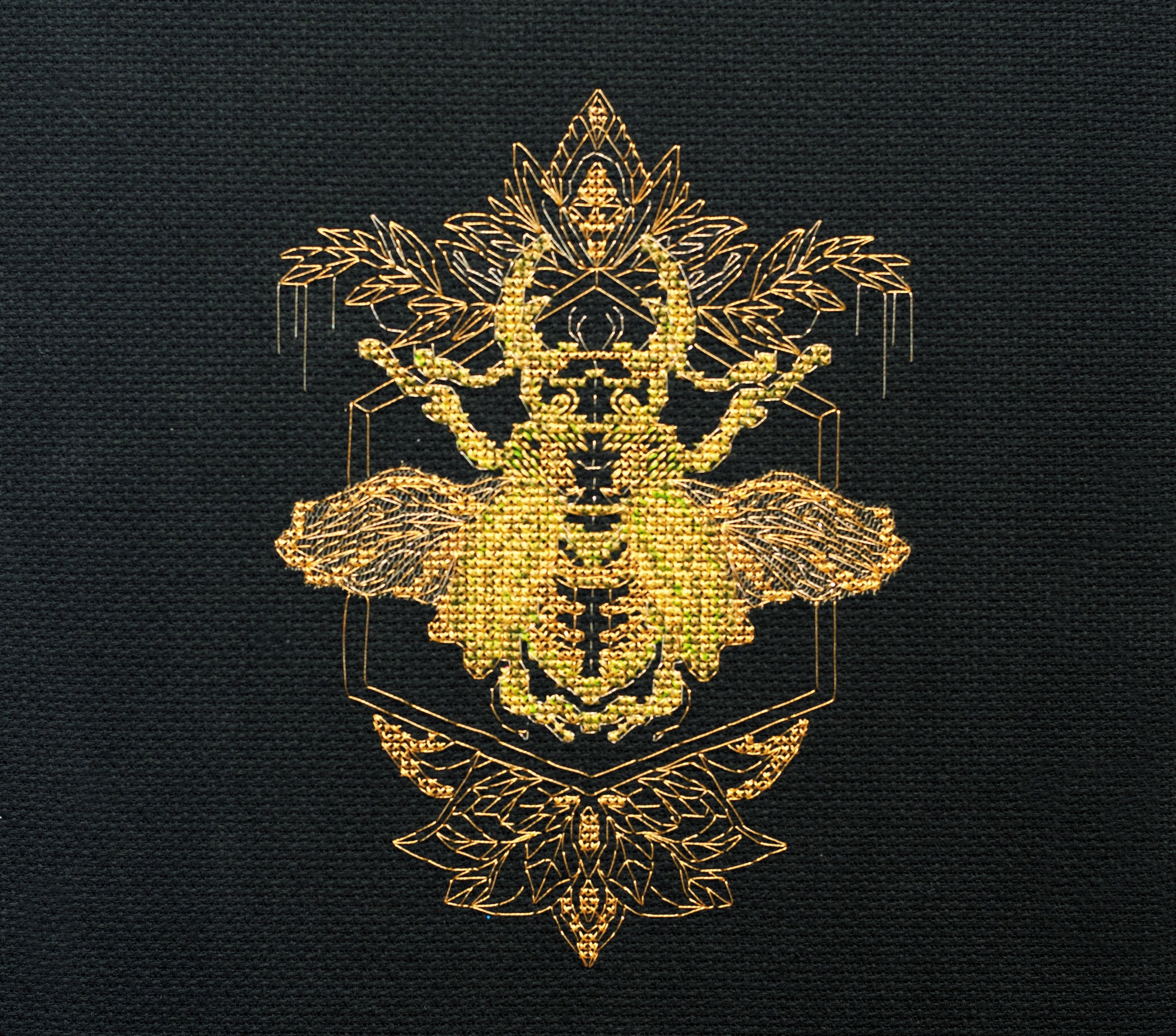 Vyšívací sada "Golden Beetle" vyšívací Diy