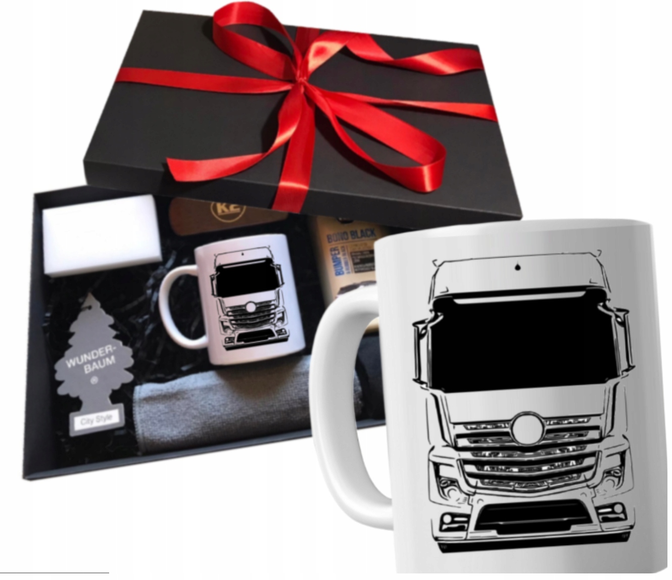 Sada pro řidiče auta Mercedes jako dárek Řidič Tir hrnek s doplňky