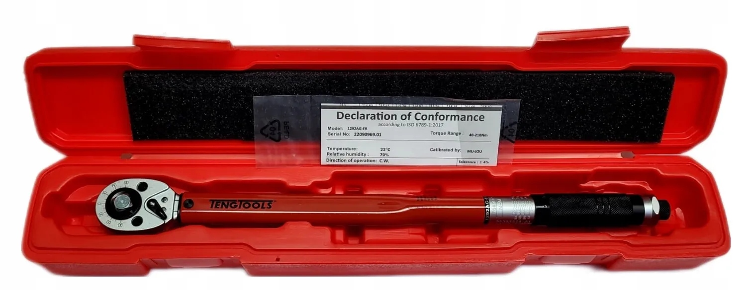 Klucz dynamometryczny dwukierunkowy Teng Tools 40-200 Nm Kod producenta 73190175