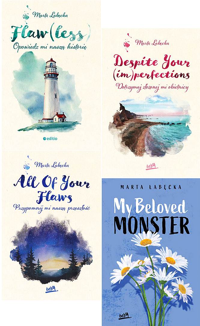 ŁABĘCKA x4 - pakiet MY BELOVED MONSTER + 3x FLAW(LESS)