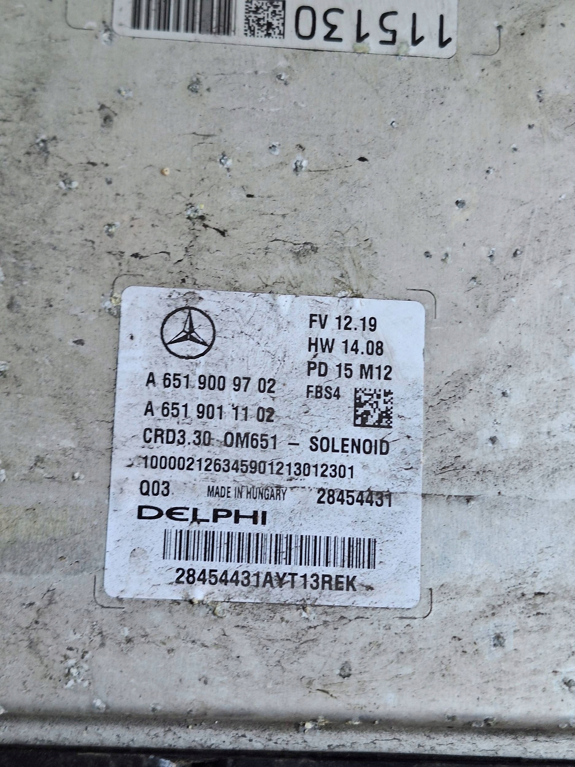 INFINITI computer control unit of the engine A6519009702 DELHI 28454431