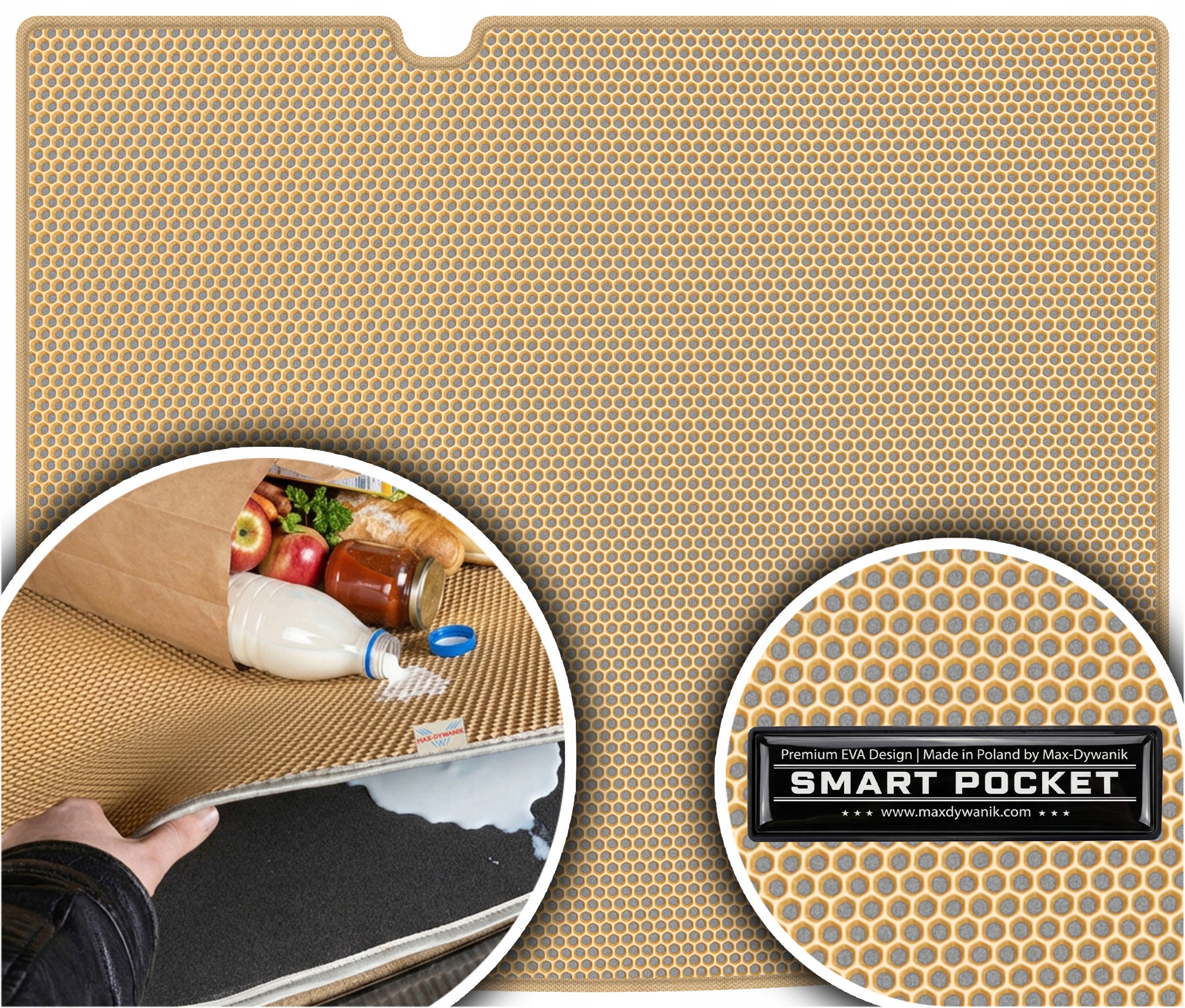 Škoda Erloq Suv od roku 2025. Vložka batožinového priestoru Eva Smart Pocket Béžová
