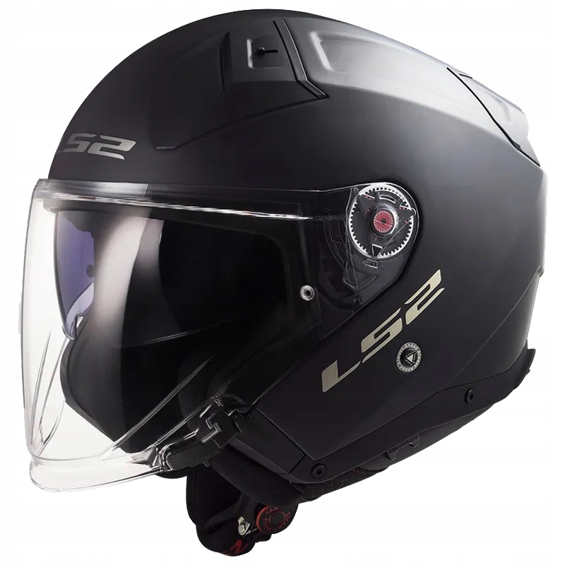 LS2 KASK MOTOCYKLOWY OTWARTY OF603 INFINITY II SOLID MATT BLACK S Producent LS2