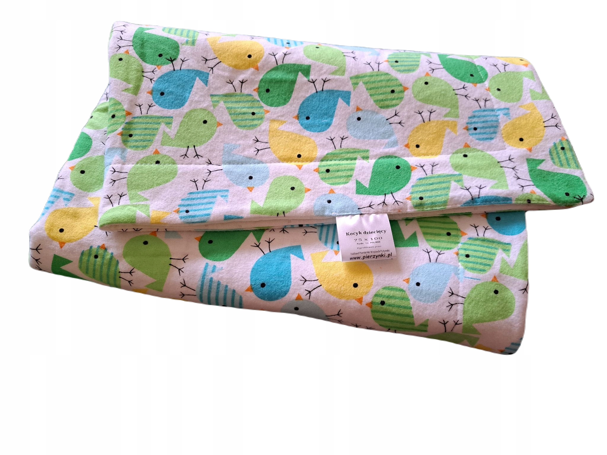 

Kocyk Dla Niemowląt Dziecięcy Dwustronny 75x100