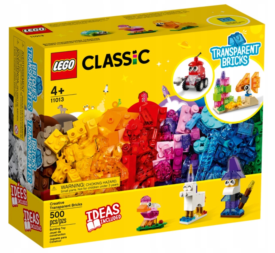 LEGO Classic Kreatywne Przezroczyste Klocki 11013 Bohater brak