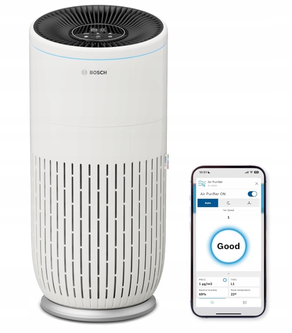 Čistička vzduchu Bosch Air 6000i v bílé barvě s Hepa filtrem Popis!