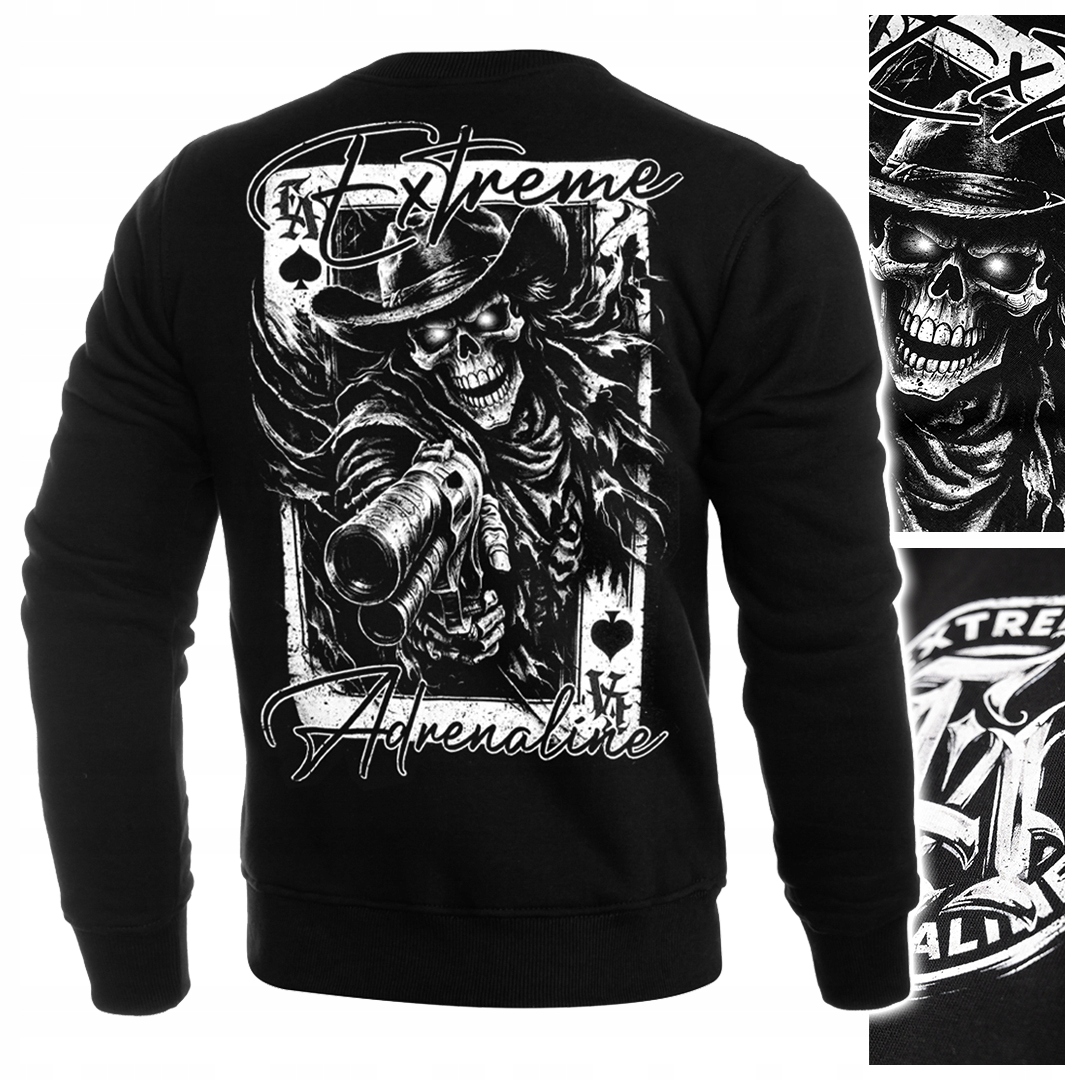 Pánská mikina Extreme Adrenaline Revolverová kostra Final Showdown 3XL