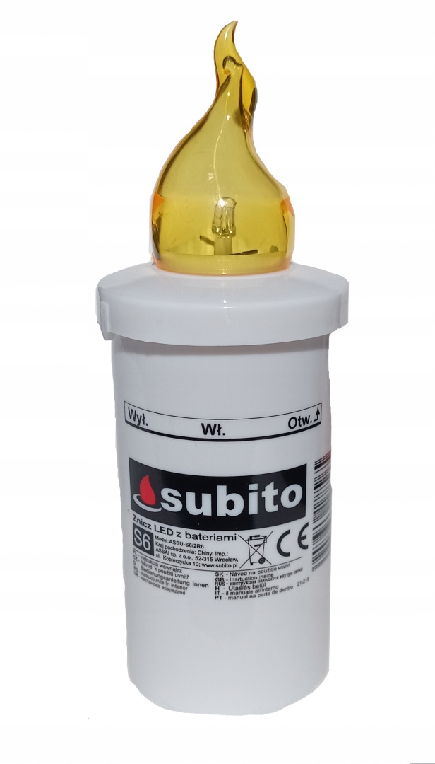 

Wkłady Do Zniczy Led 15,7CM Elektryczny Żółty