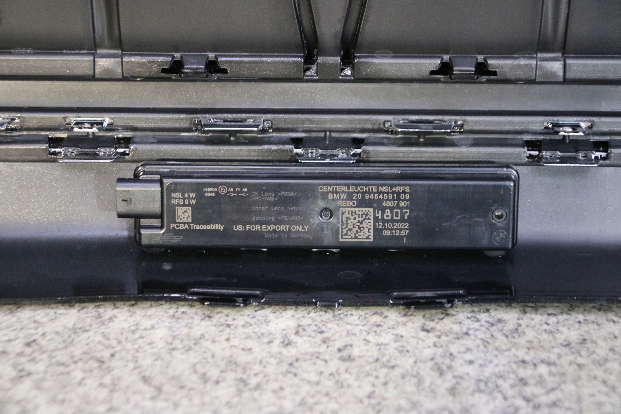BMW 7 G70 bumper rear part rear 6xPDC colour 475