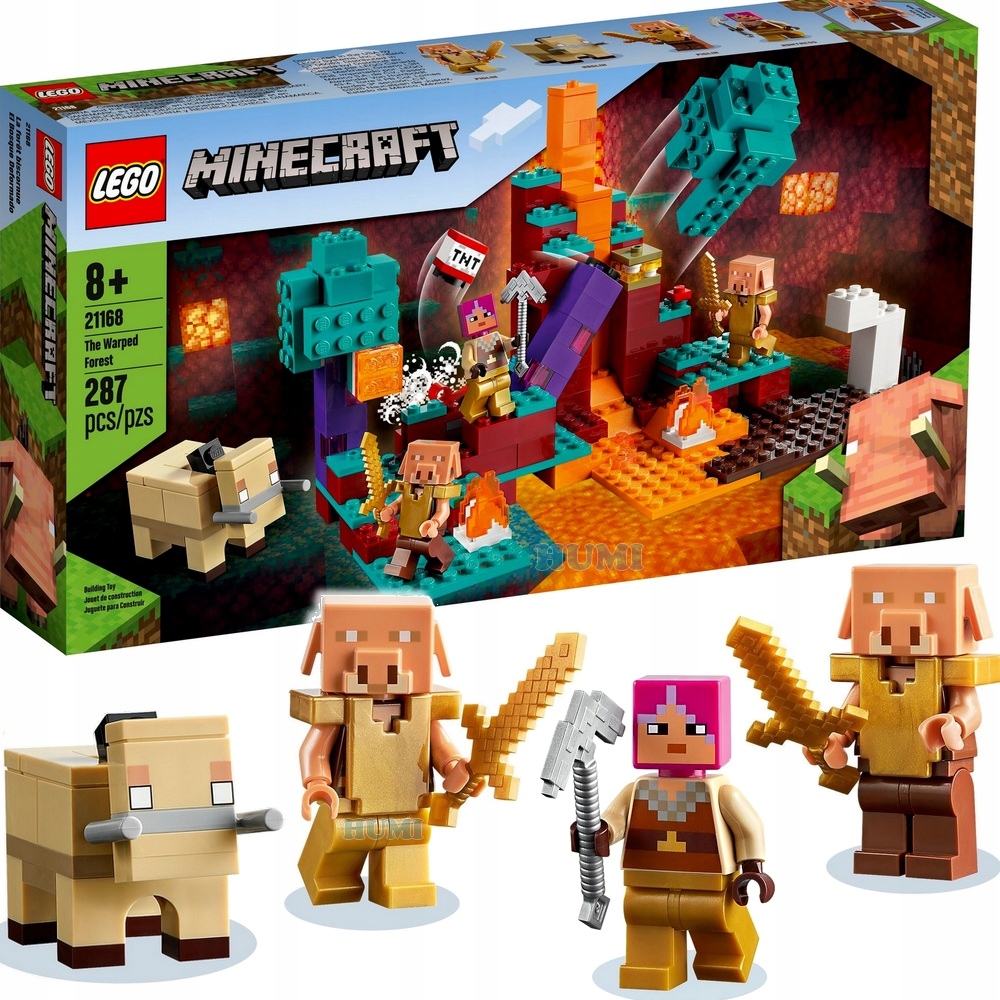 

Lego 21168 Minecraft Spaczony las 4 figurki