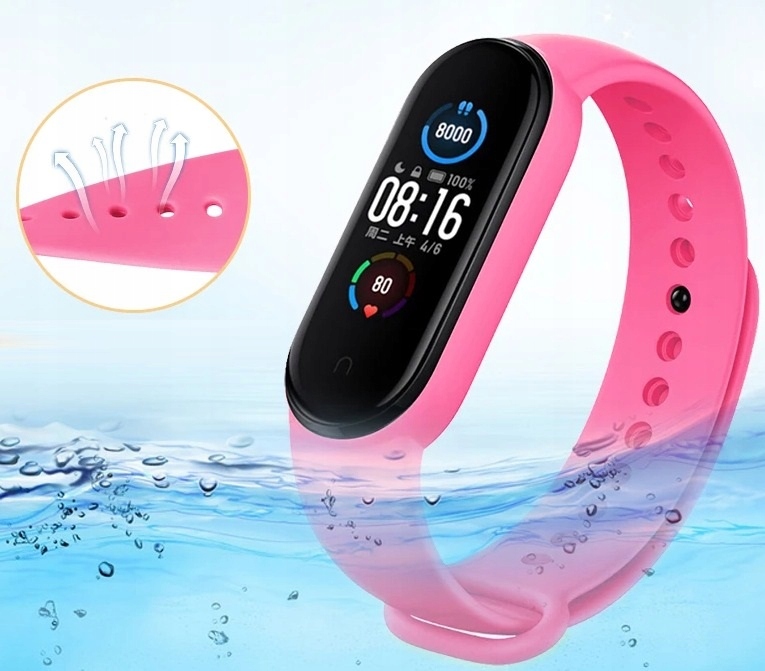 OPASKA PASEK DO XIAOMI MI BAND 5 6 7 OPASKA SMART DO ZEGARKA OPASKI 10 SZT Stan opakowania oryginalne