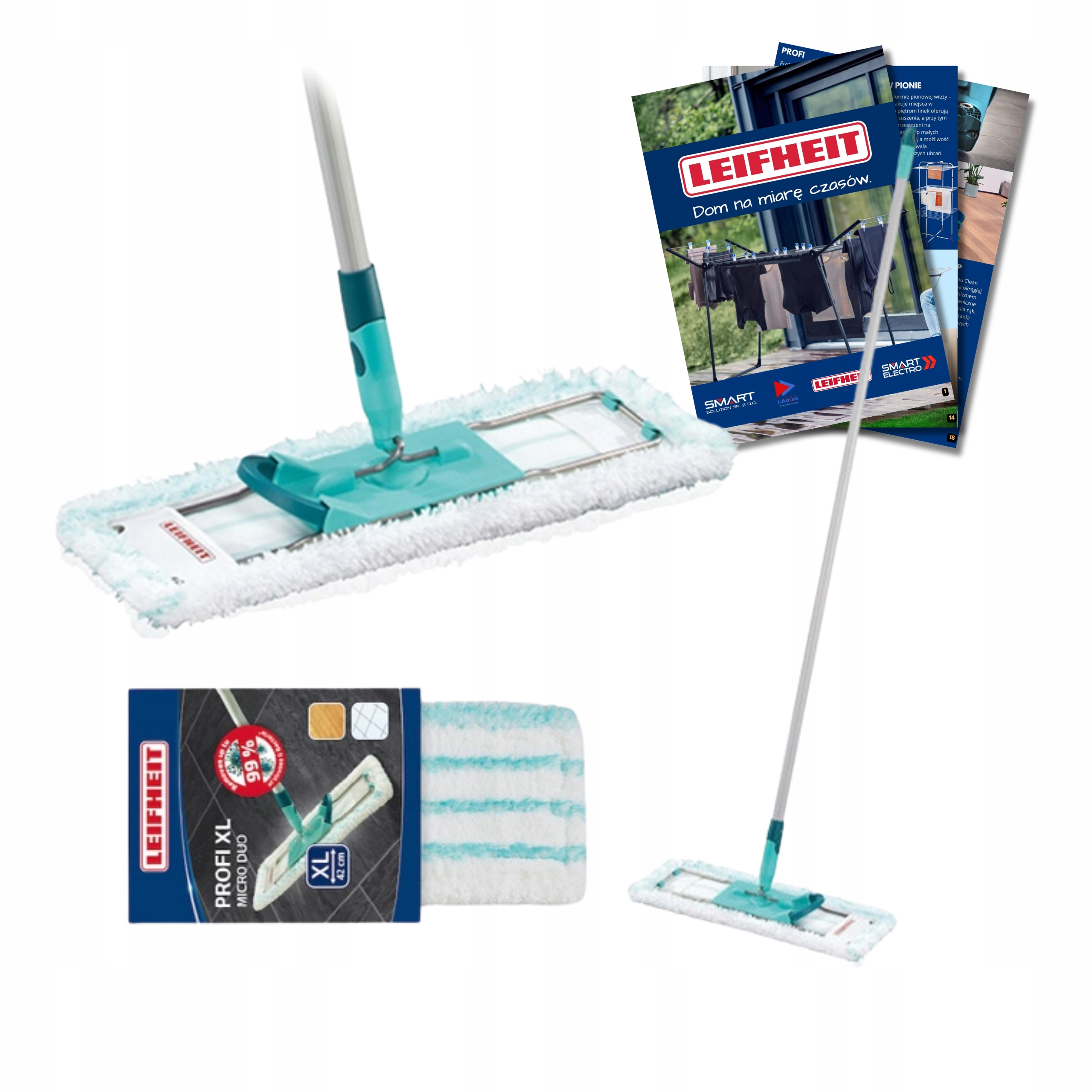 Mop Płaski Z Nakładką Leifheit 55048 Profi 42CM 140CM Ebook