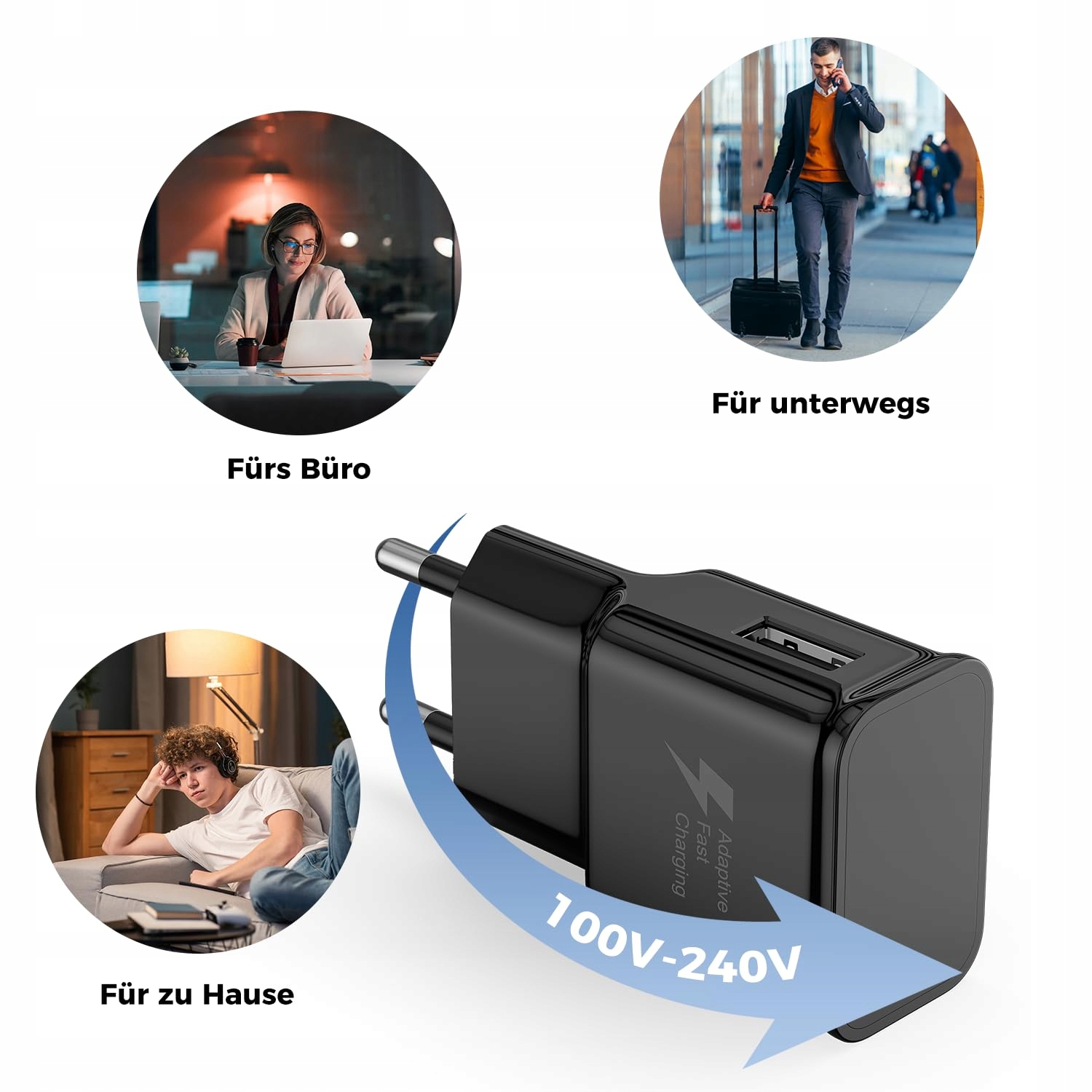 Telefonowa Ładowarka USB Szybkie Ładowanie Galaxy S10 S9 S8 A71 A51 A50 X2 — miniatura 7