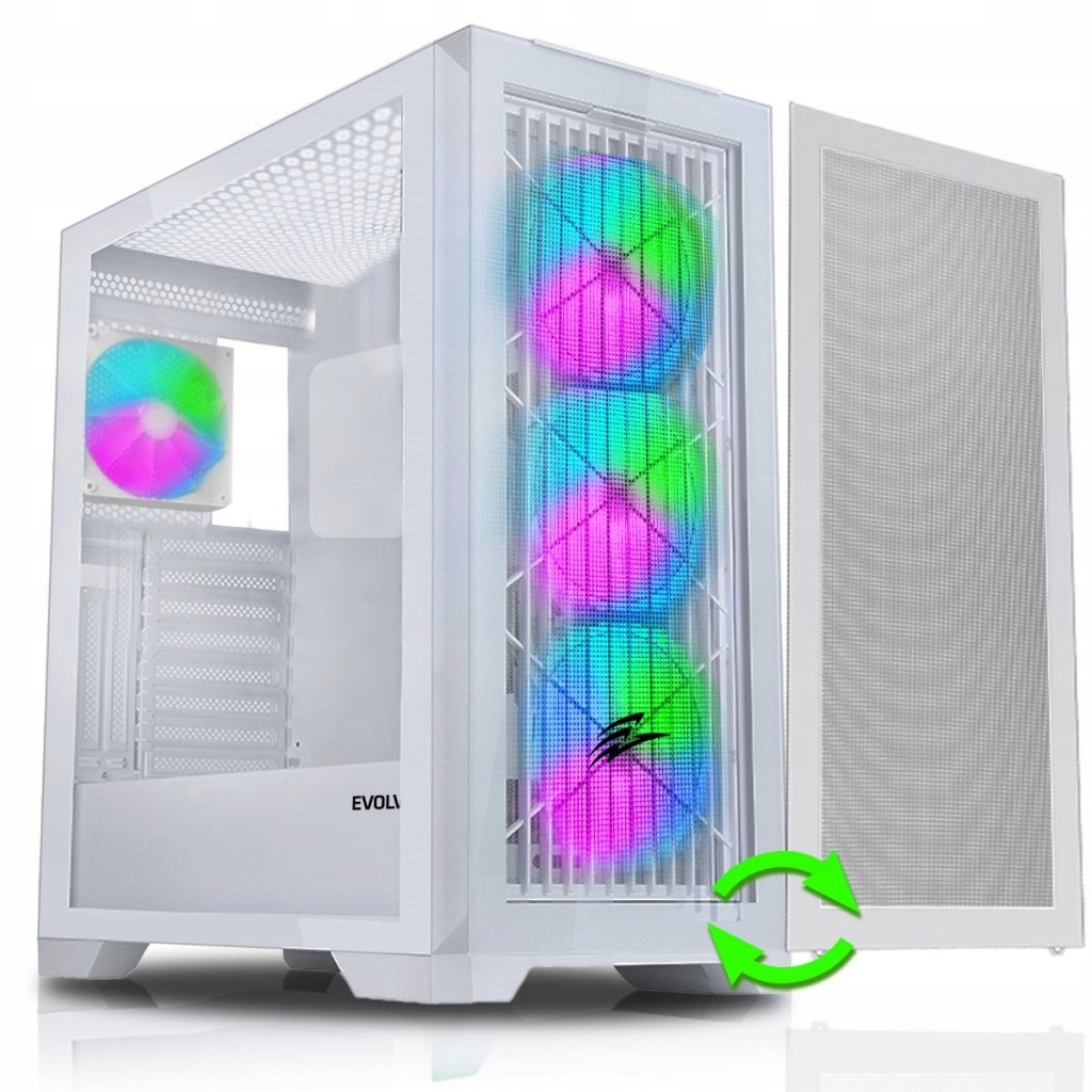 Evolveo Ptero Q2W+, 2x čelný panel: sklo/ mriežka, PTEROQ2W+
