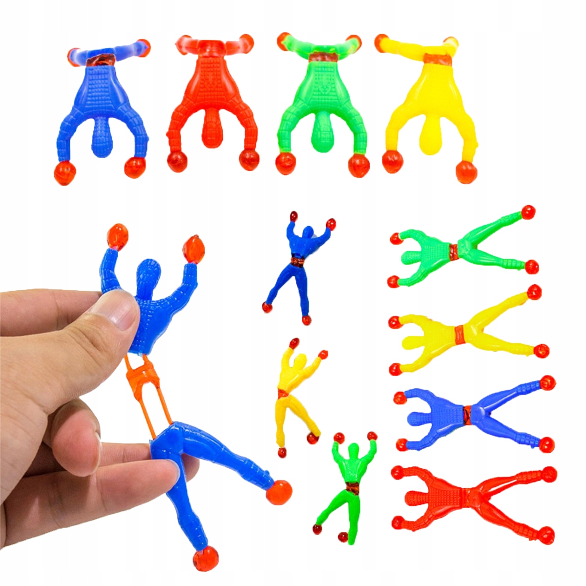 LEPKI SPIDER-MAN ŻELOWY ALPINISTA LUDZIK WSPINACZKA GADŻET NA SZYBĘ Marka Perfect