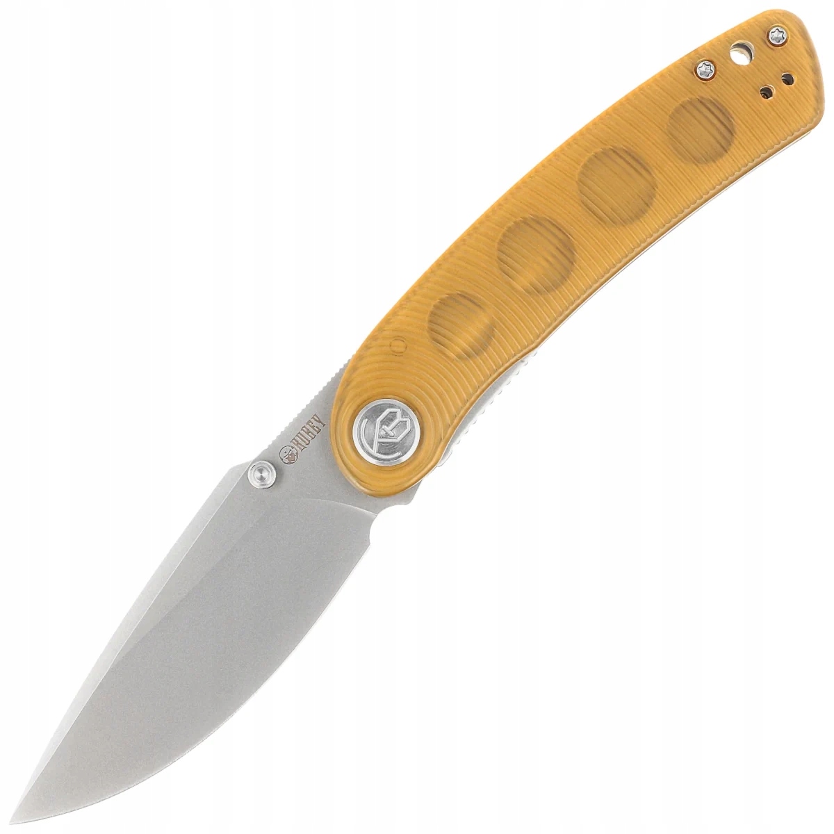 Nůž Kubey Momentum Ultem, Bead Blasted AUS-10 od Sherif Manganas