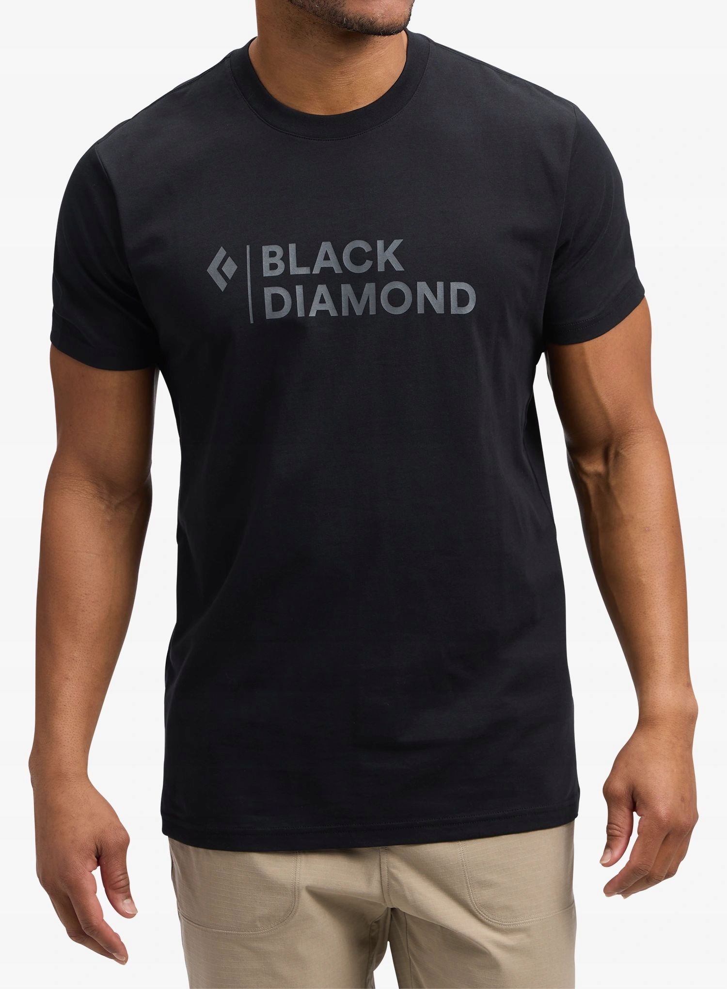 Koszulka bawełniana Black Diamond Mini Stacked Ss Tee black XL