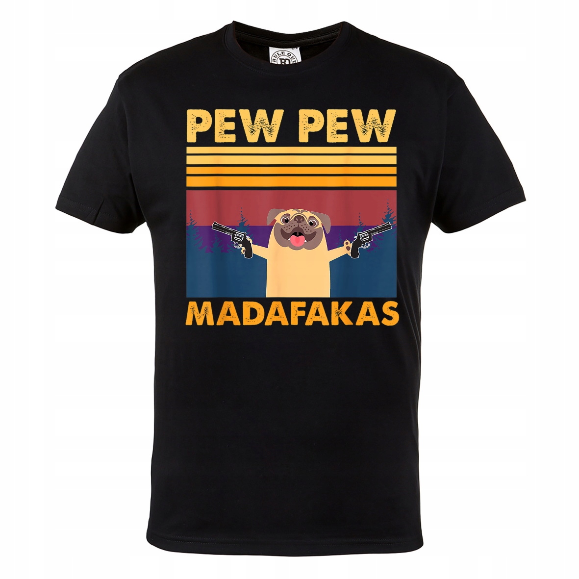 

Męska Koszulka Z Psem Pew Pew Madafakas