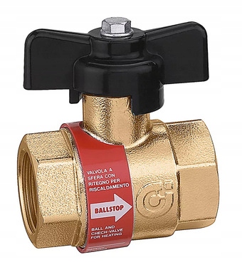 Guľový Ventil Ballstop 1" Páka S Ventilom Zwr.do Inst. Vykurovanie, Len Na Čo