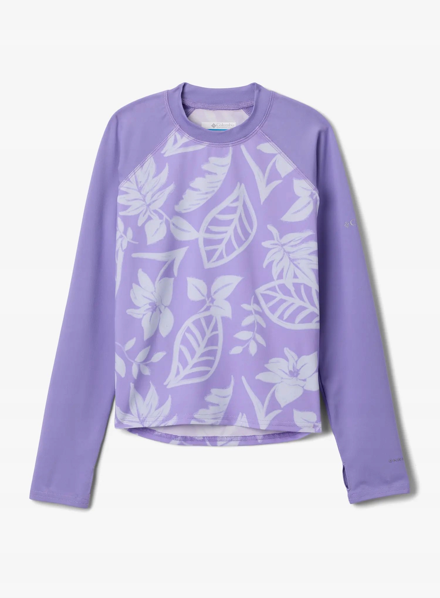 Bluza dziewczęca Columbia Sandy Shores Printed Ls Sunguard purple Xs