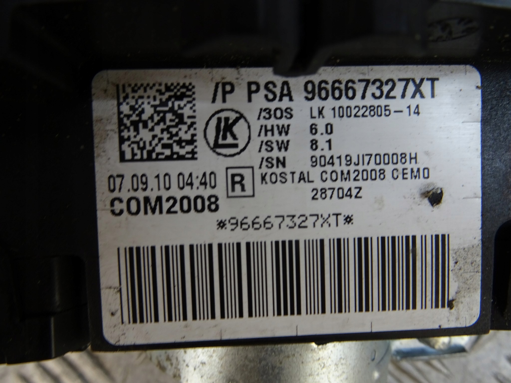 CITROEN C3 II DS3 DEVIO LUCI TERGICRISTALLO TERGI 96667327