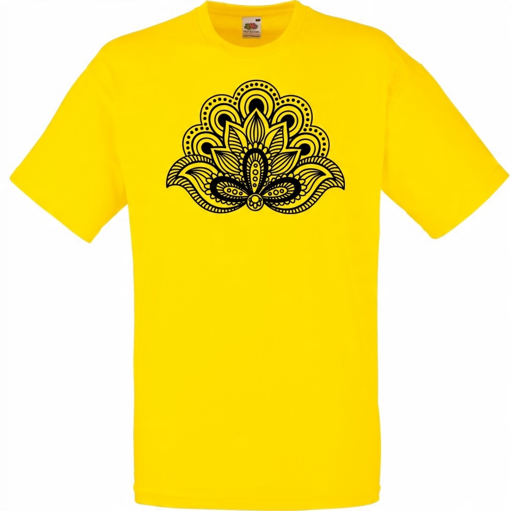 

Koszulka mandala symbol XXL żółta jaskrawa