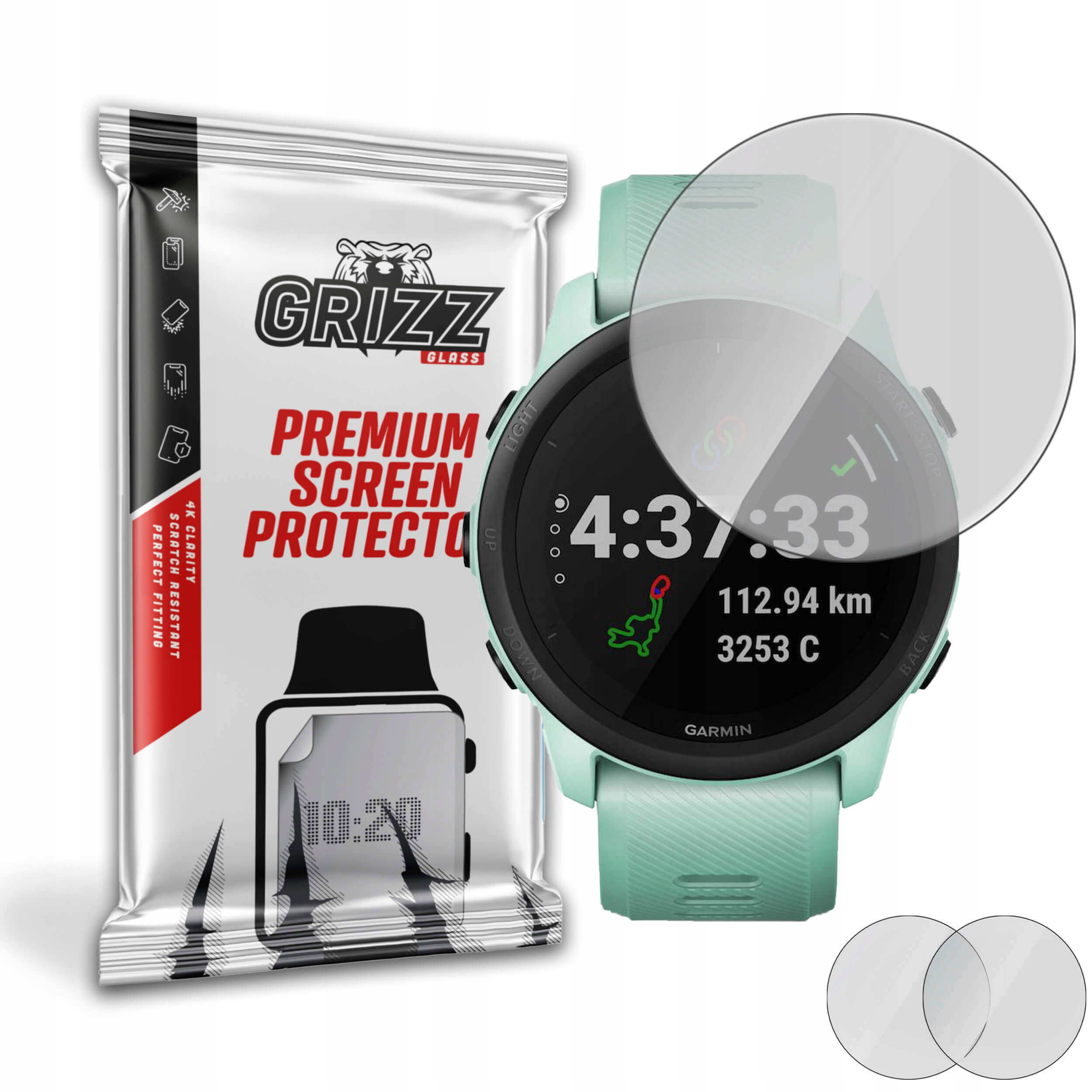 2-PAK Antyodciskowa folia ochronna do Garmin Forerunner 745